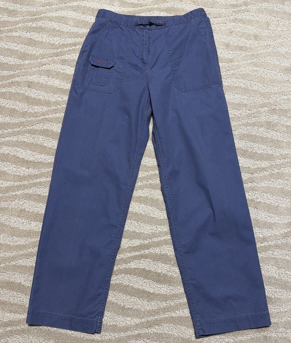 LL Bean Womens Size 8 Pet Blue High Rise Utility Hiking Outdoor Coolmax Pants